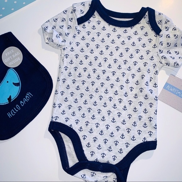 3 PIECE SET BABY BOY 3-6 MONTHS ALWAYS LOVE - Picture 2 of 4